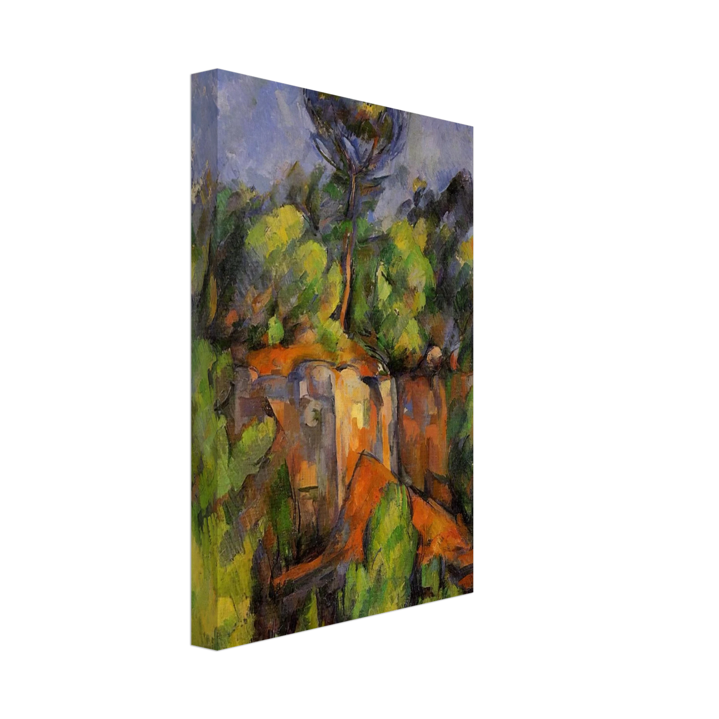 Paul Cezanne - Bibemus Quarry Canvas - 40x60 cm / 16x24 inches-canvas