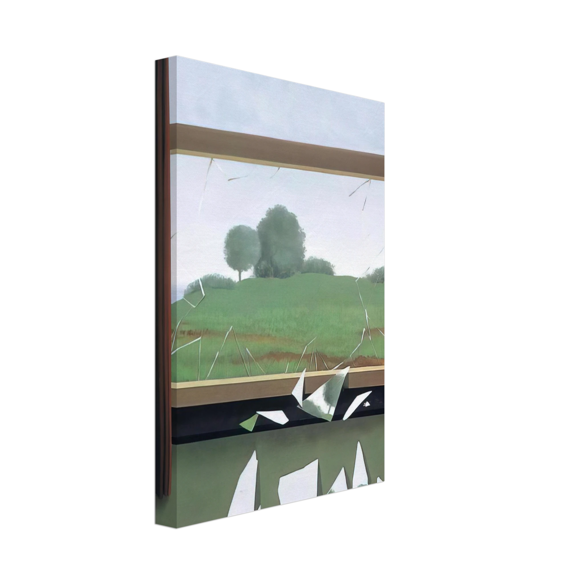 Rene Magritte - THE KEY TO THE FIELDS 1936 Canvas - 70x100 cm / 28x40 inches-canvas