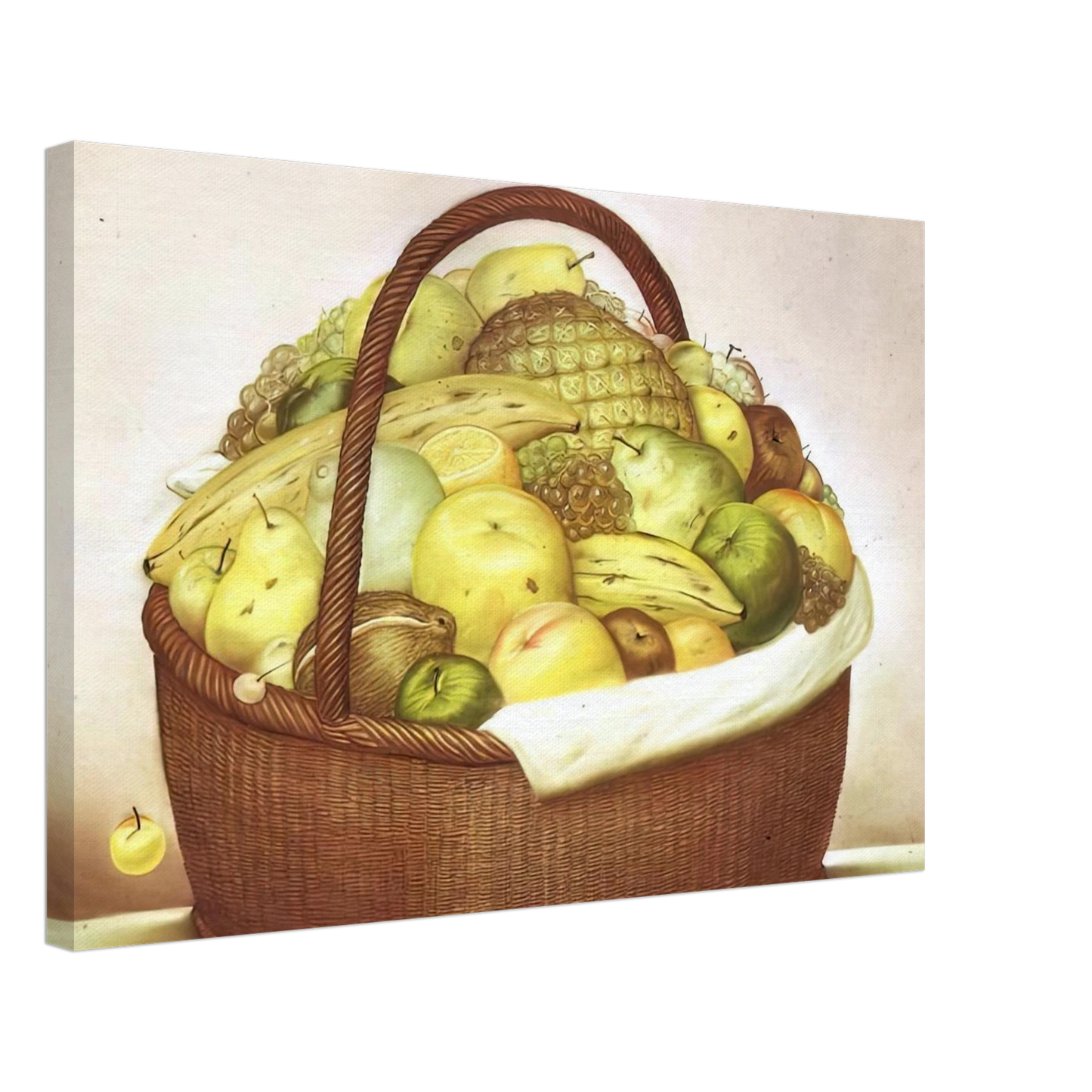 Fernando Botero - FRUIT BASKET Canvas - 40x60 cm / 16x24 inches-canvas