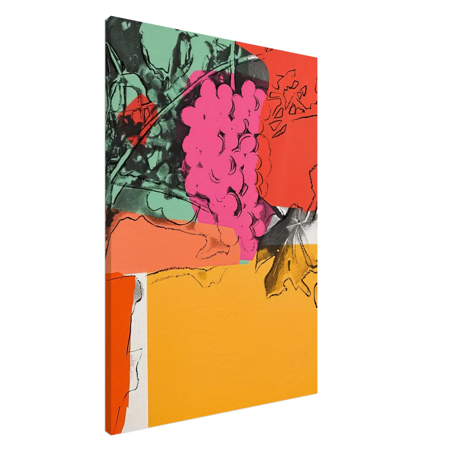 Andy Warhol - Grapes #1 Canvas - 20x30 cm / 8x12 inches-canvas