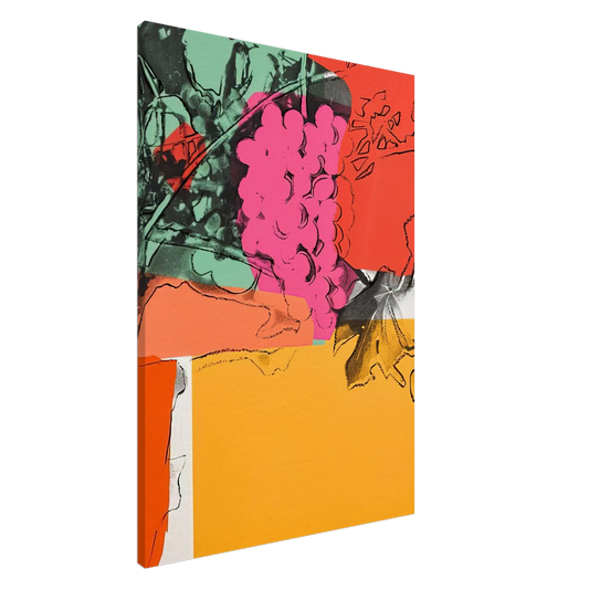 Andy Warhol - Grapes #1 Canvas - 20x30 cm / 8x12 inches-canvas