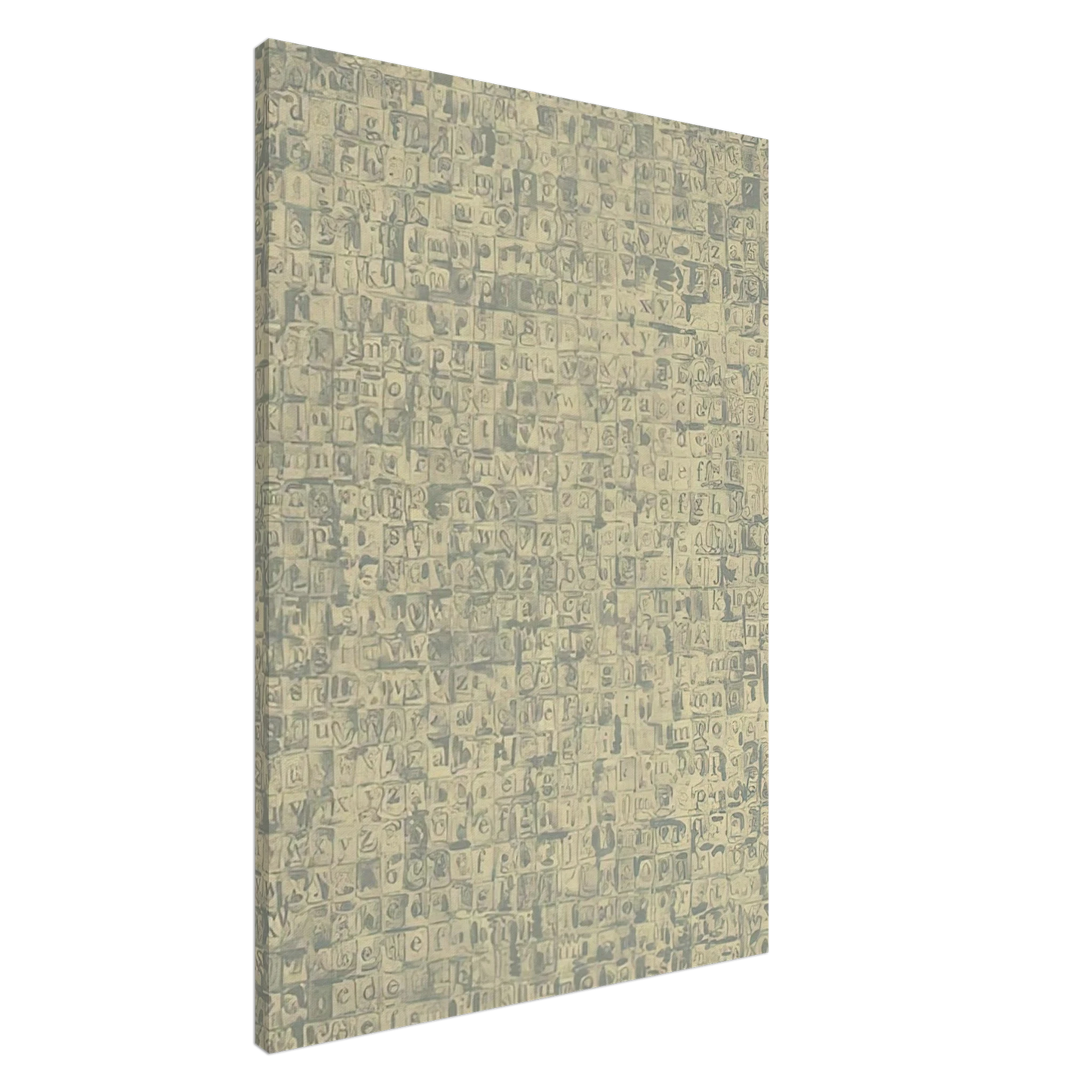 Jasper Johns - GRAY ALPHABETS ULAE 57 1968 Canvas - 20x30 cm / 8x12 inches-canvas