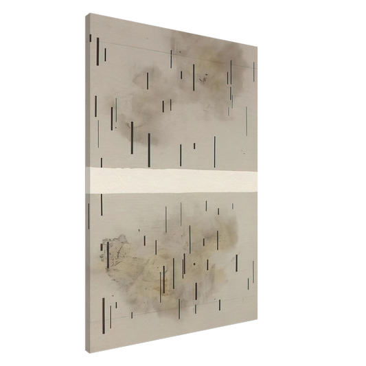 John Cage - Global Village 37-48 Diptych - 1989 Canvas - 20x30 cm / 8x12 inches-canvas