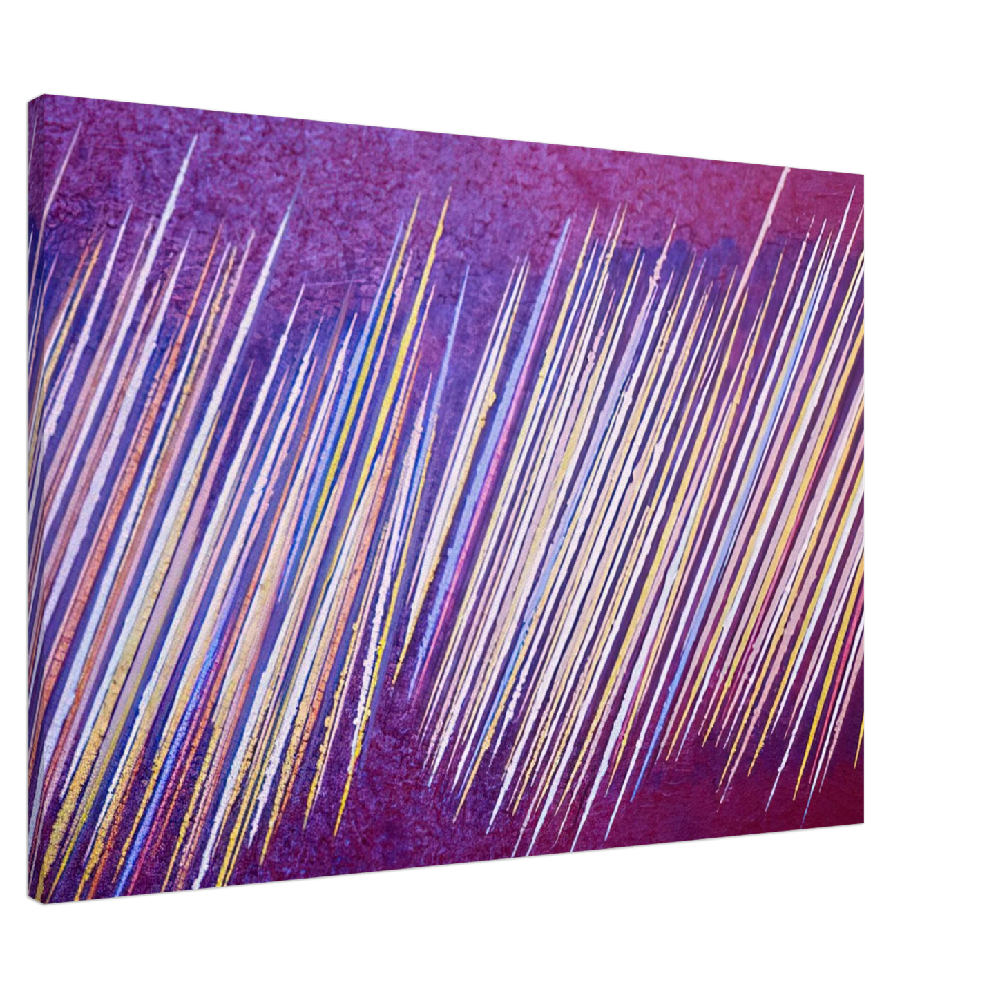 Ronnie Landfield - Red Line Painting II - 1968 Canvas - 20x30 cm / 8x12 inches-canvas