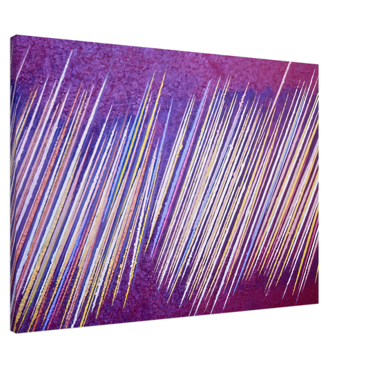 Ronnie Landfield - Red Line Painting II - 1968 Canvas - 20x30 cm / 8x12 inches-canvas