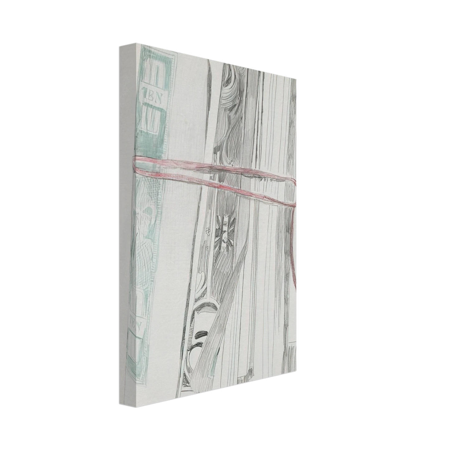 Andy Warhol - Roll of Bills Canvas - 40x60 cm / 16x24 inches-canvas