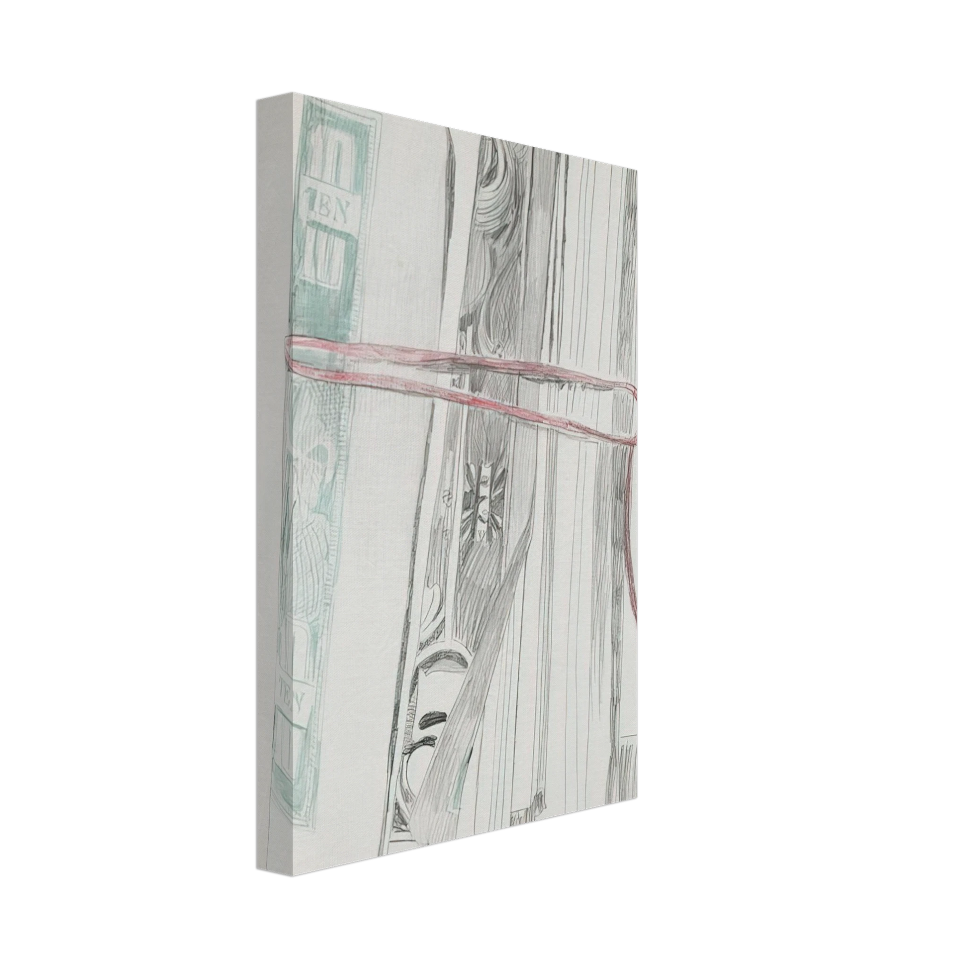 Andy Warhol - Roll of Bills Canvas - 40x60 cm / 16x24 inches-canvas