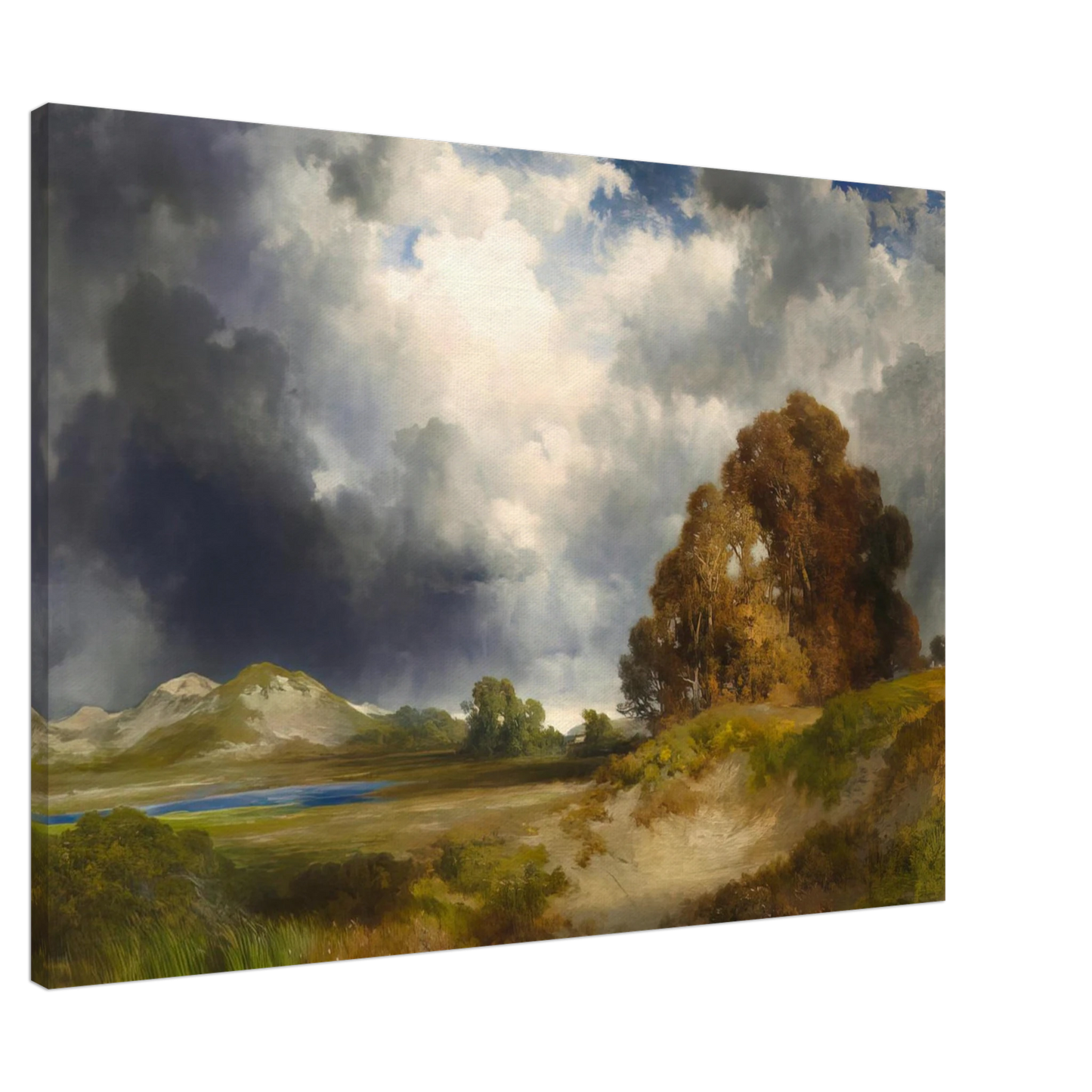 Thomas Moran - East Hampton Canvas - 20x30 cm / 8x12 inches-canvas