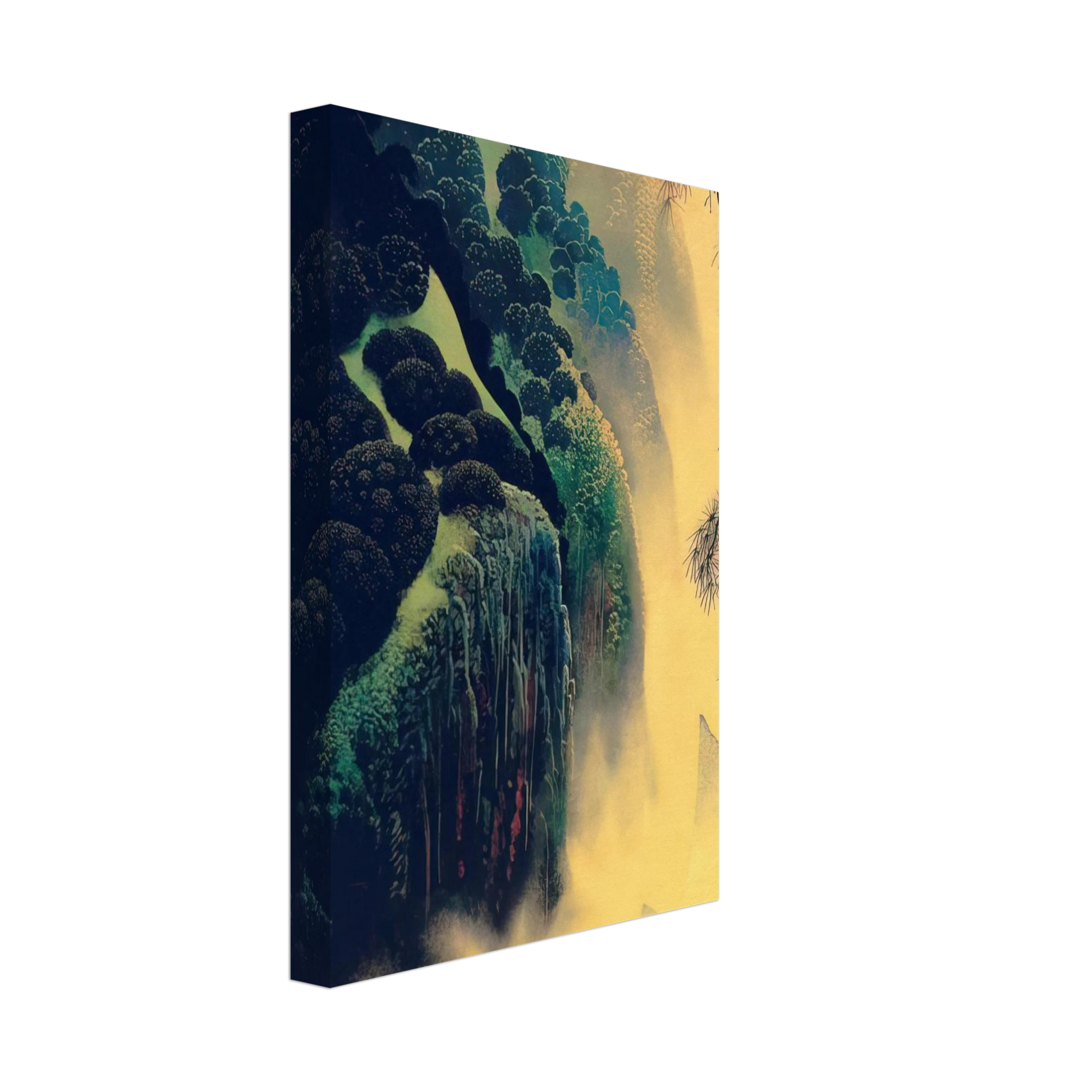 Eyvind Earle - Jeweled Coast Canvas - 40x60 cm / 16x24 inches-canvas