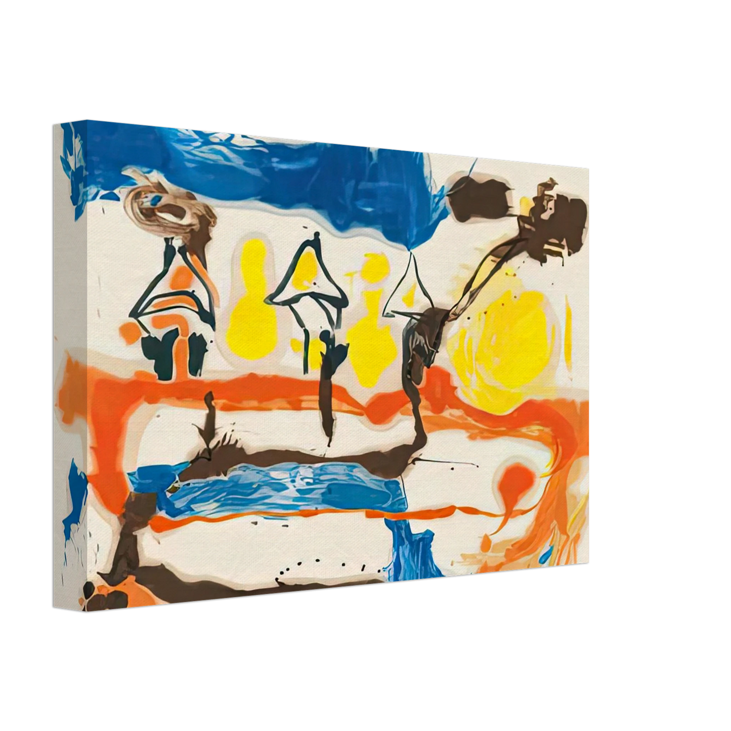 Helen Frankenthaler - Fable, 1961- Canvas - 40x60 cm / 16x24 inches-canvas