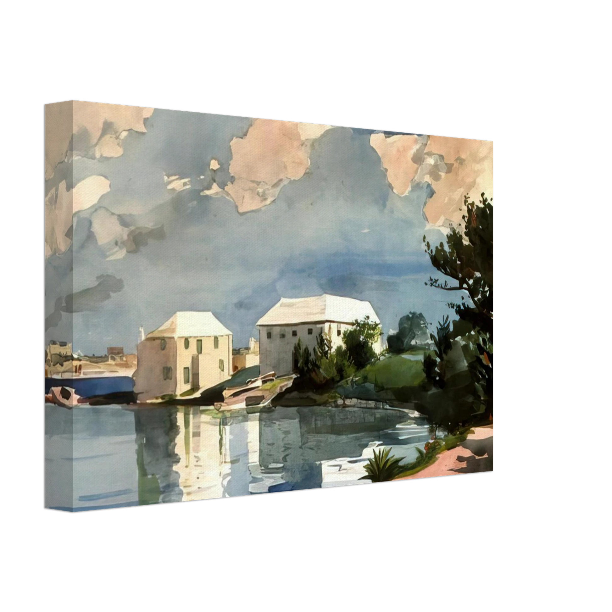 Winslow Homer - SALT KETTLE BERMUDA Canvas - 70x100 cm / 28x40 inches-canvas