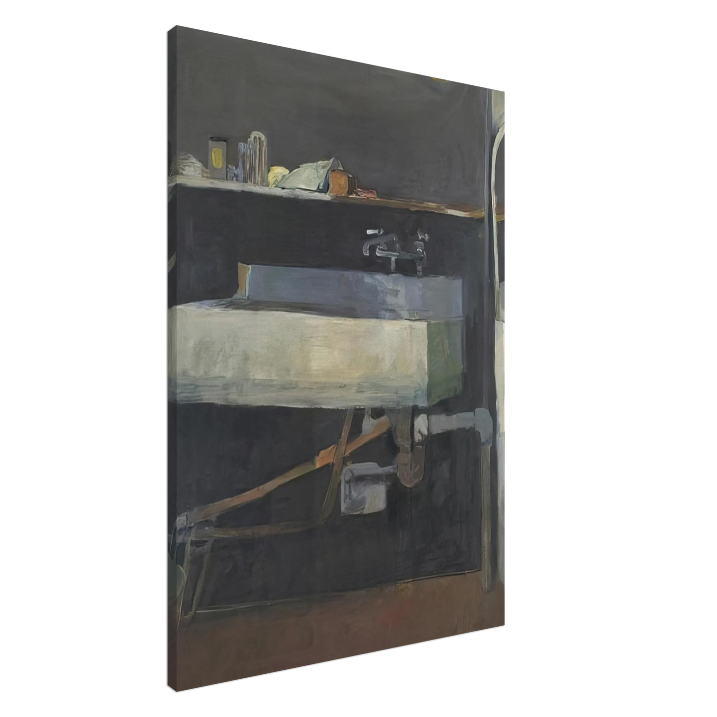 Richard Diebenkorn - Corner of Studio â€“ Sink Canvas - 20x30 cm / 8x12 inches-canvas