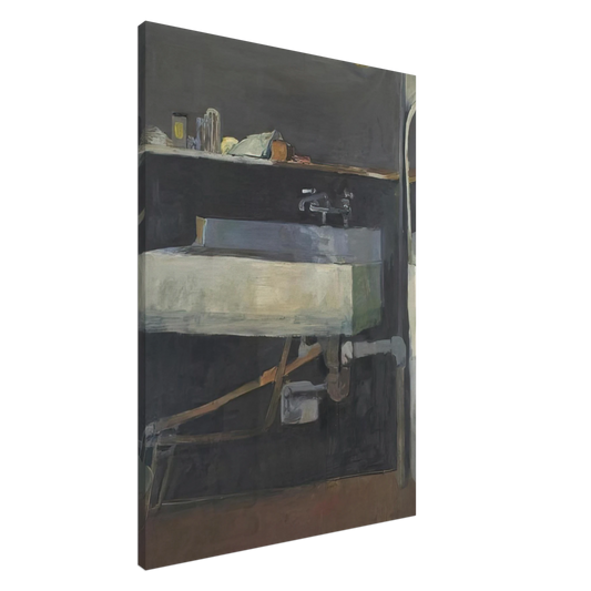 Richard Diebenkorn - Corner of Studio â€“ Sink Canvas - 20x30 cm / 8x12 inches-canvas
