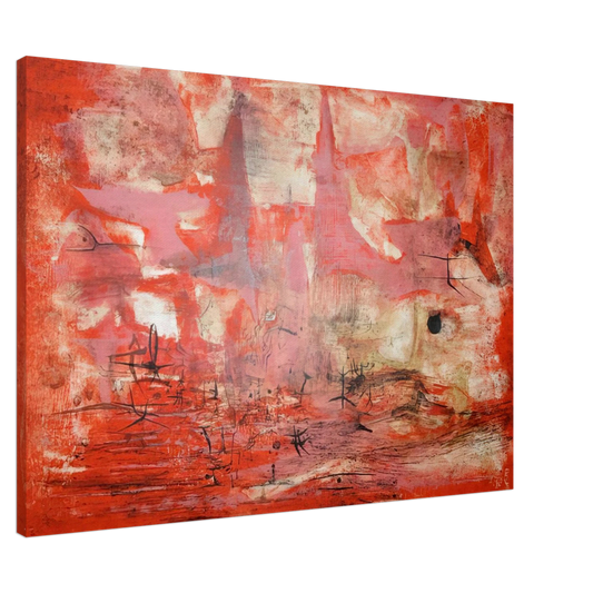 Zao Wou-Ki - EMBRASEMENT 1954 Canvas - 20x30 cm / 8x12 inches-canvas