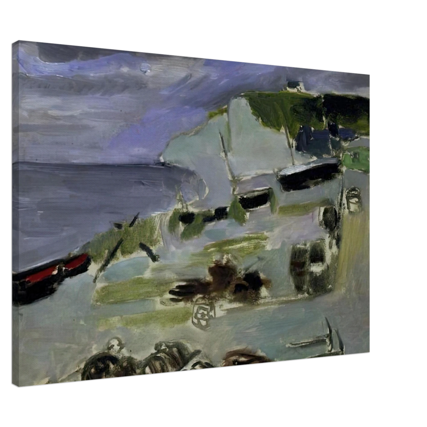 Henri Matisse - BOATS ON THE BEACH ETRETAT 1920 Canvas - 20x30 cm / 8x12 inches-canvas