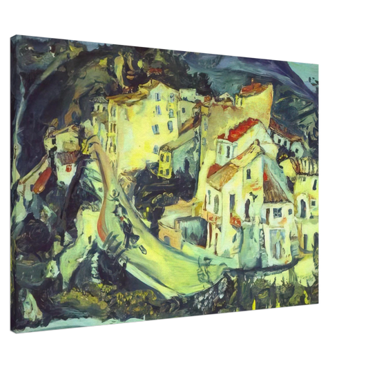 Chaim Soutine - LANDSCAPE OF CAGNES Canvas - 20x30 cm / 8x12 inches-canvas