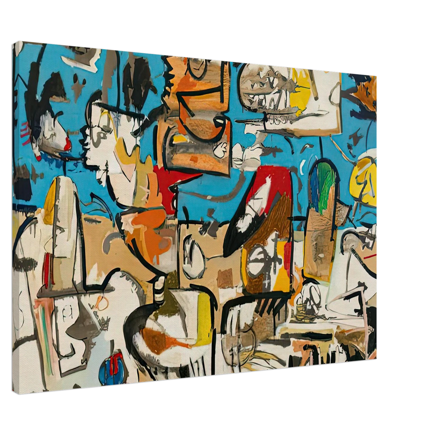 Helen Frankenthaler - Untitled, 1951- Canvas - 20x30 cm / 8x12 inches-canvas