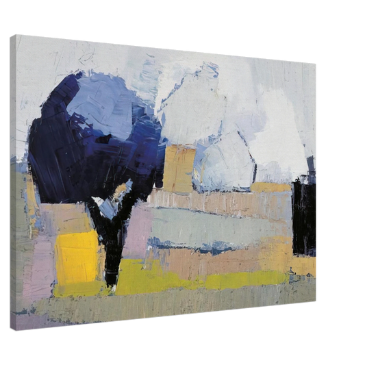 Nicolas de Stael - Paysage de Provence - Art Informel Canvas - 20x30 cm / 8x12 inches-canvas