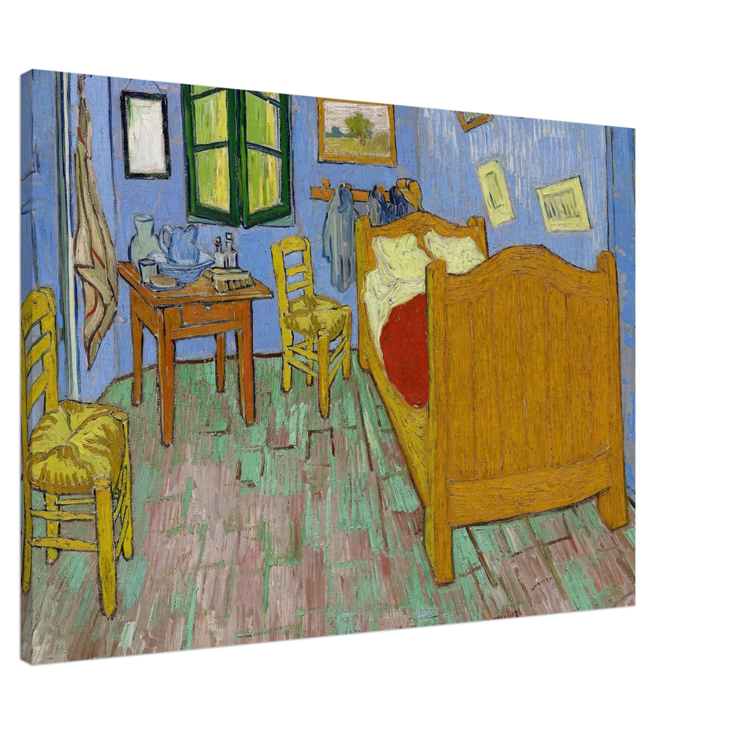 Vincent van Gogh - Vincent's Bedroom in Arles Canvas - 20x30 cm / 8x12 inches-canvas
