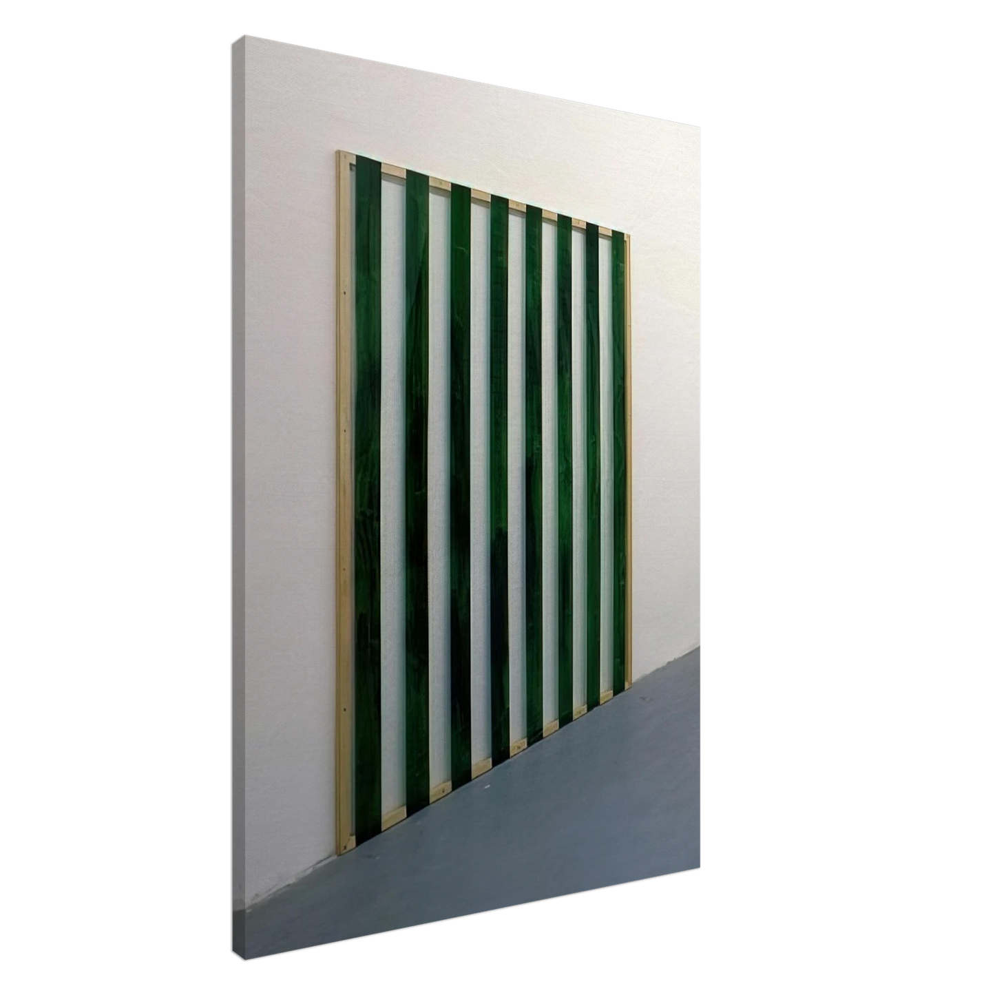 Daniel Buren - Reflets nÂ°33 - Peinture sur plexiglas 12, travail situe - 1987 Canvas - 20x30 cm / 8x12 inches-canvas