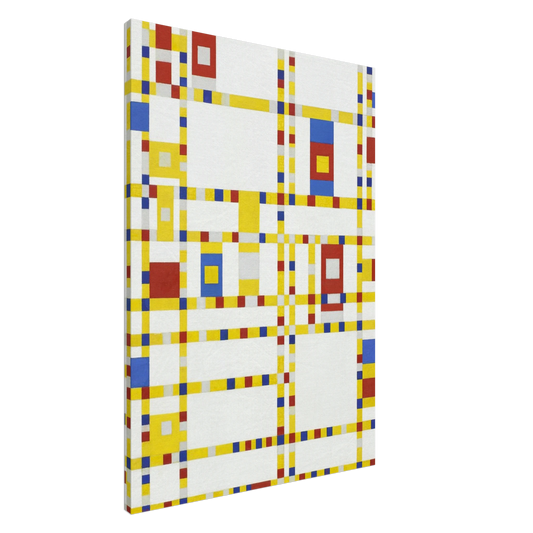 Piet Mondrian - Broadway Boogie Woogie Canvas - 20x30 cm / 8x12 inches-canvas