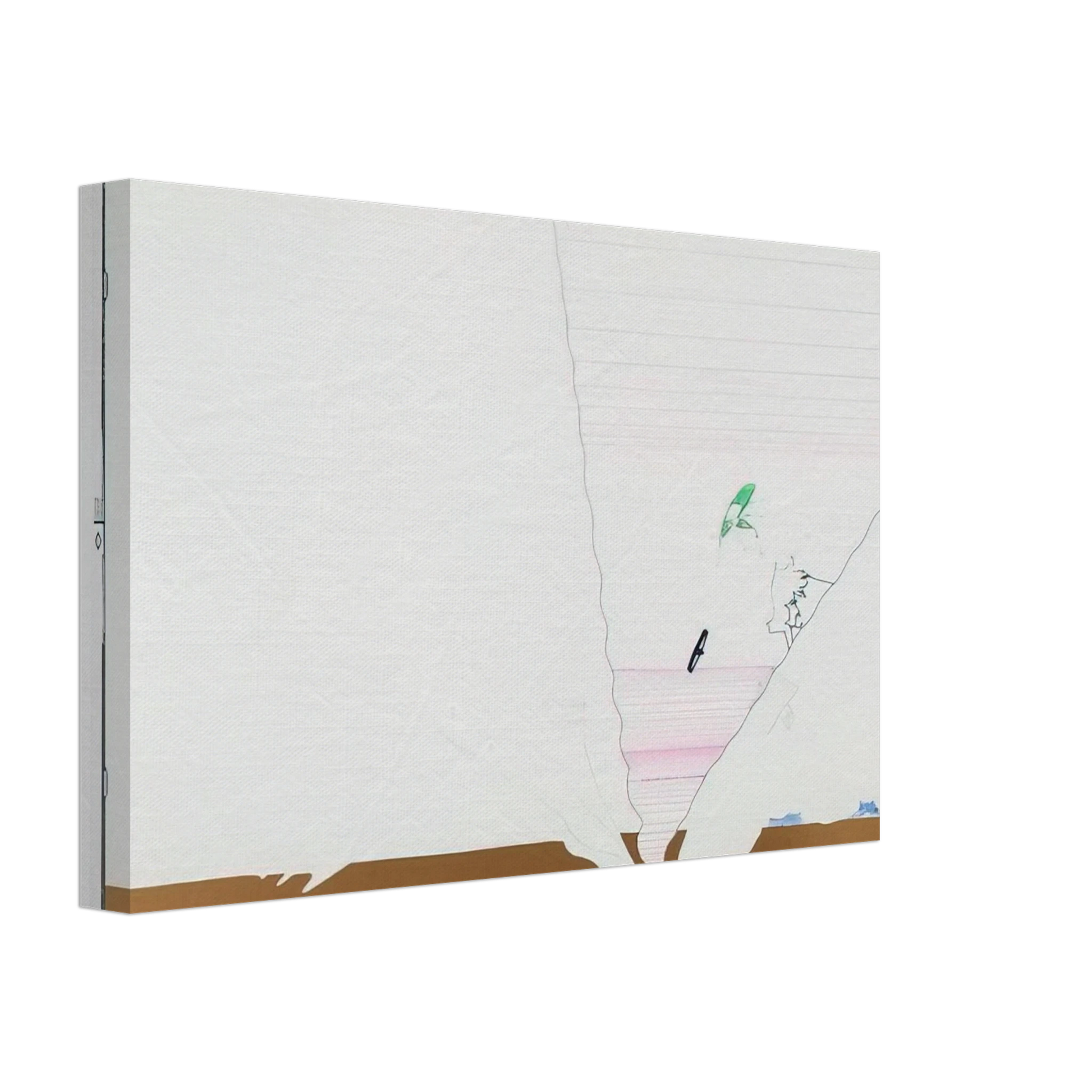 Dieter Roth - Sea Behind Battle of Iceland Glass - 1970 Canvas - 40x60 cm / 16x24 inches-canvas