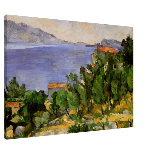 Paul Cezanne - The Bay of L'Estaque from the East Canvas - 20x30 cm / 8x12 inches-canvas