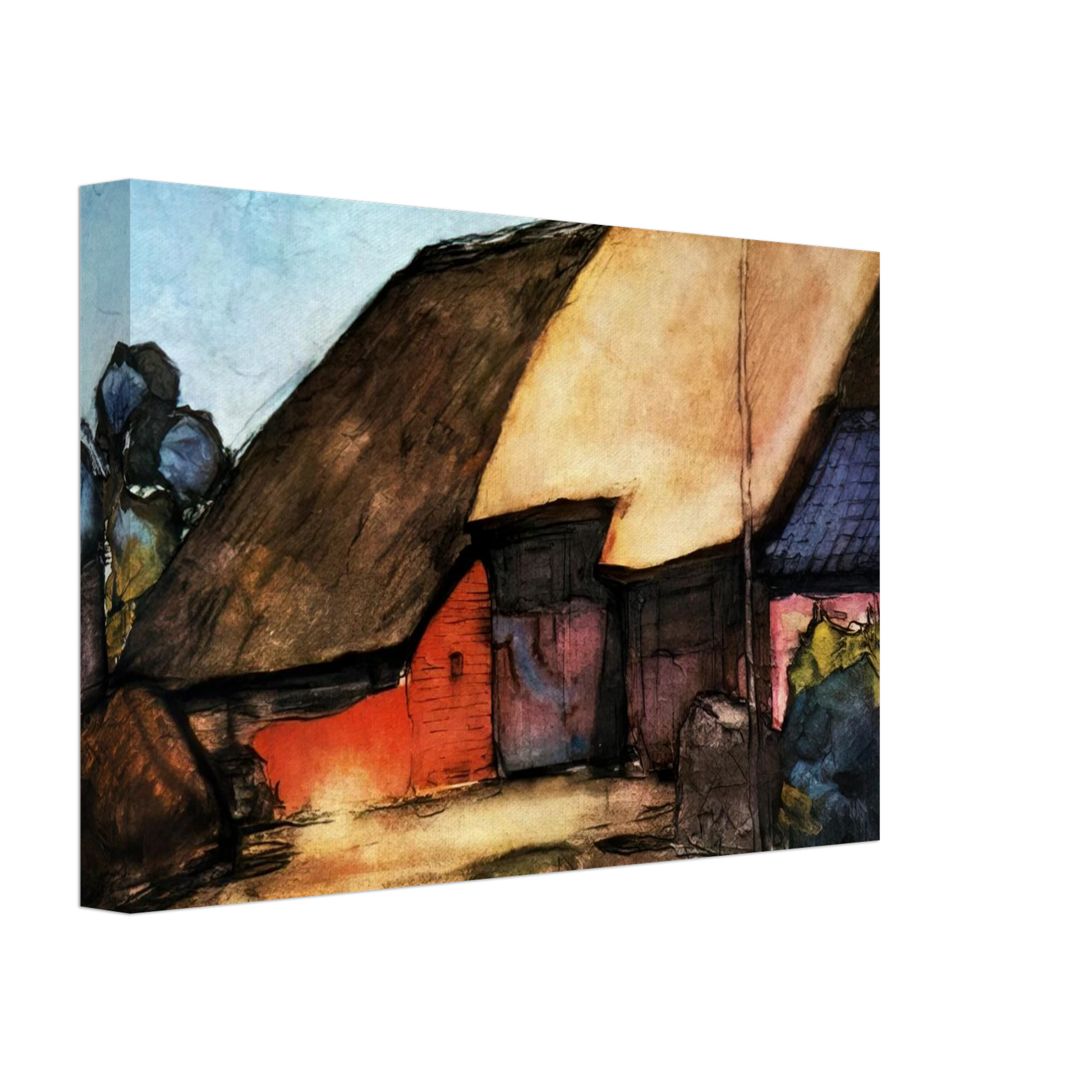 Piet Mondrian - Small farm on Nistelrode Canvas - 70x100 cm / 28x40 inches-canvas