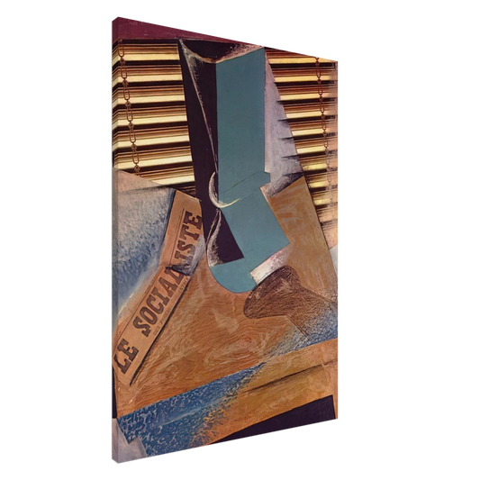 Juan Gris - THE SUNBLIND 1914 Canvas - 20x30 cm / 8x12 inches-canvas