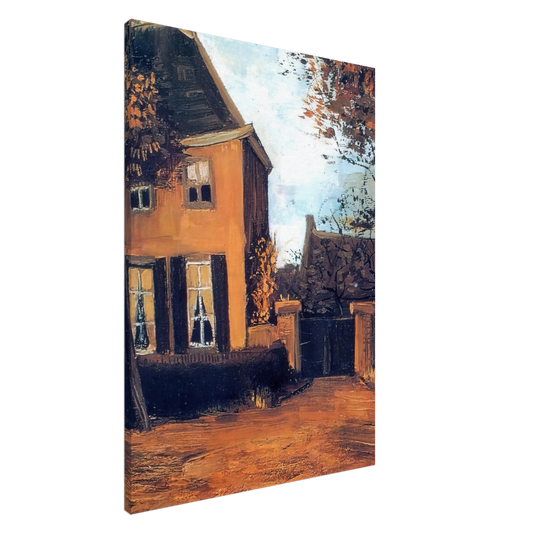 Vincent van Gogh - The Vicarage at Nuenen Canvas - 20x30 cm / 8x12 inches-canvas