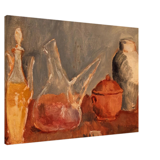 Pablo Picasso - Still life with vases Canvas - 20x30 cm / 8x12 inches-canvas