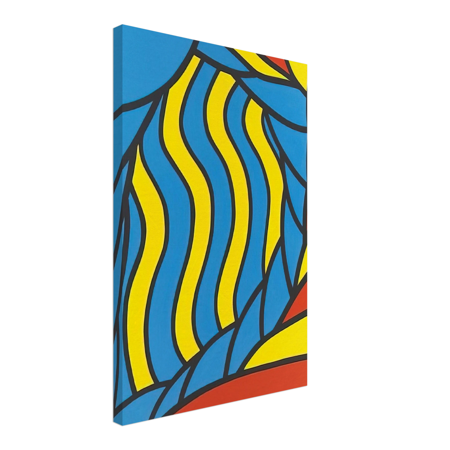 Nicholas Krushenick - Flying Circus - 1965 Canvas - 70x100 cm / 28x40 inches-canvas