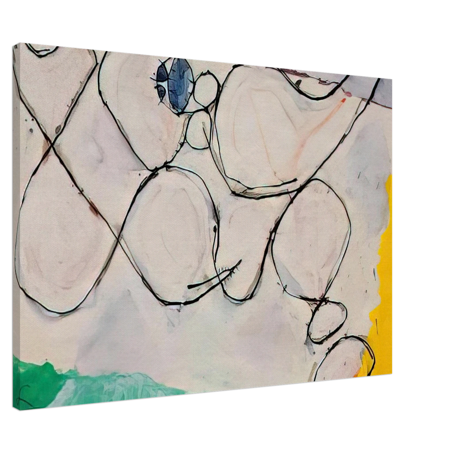 Frank Lobdell - Untitled - 1971 Canvas - 20x30 cm / 8x12 inches-canvas