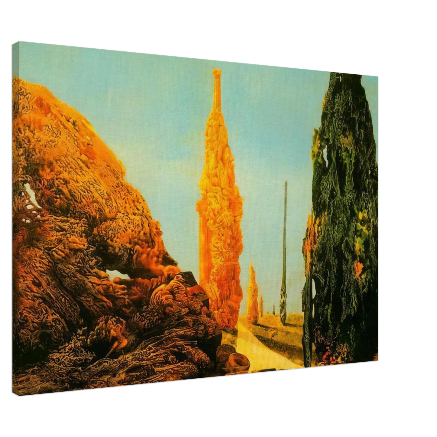 Max Ernst - Lone Tree and United Trees Canvas - 20x30 cm / 8x12 inches-canvas