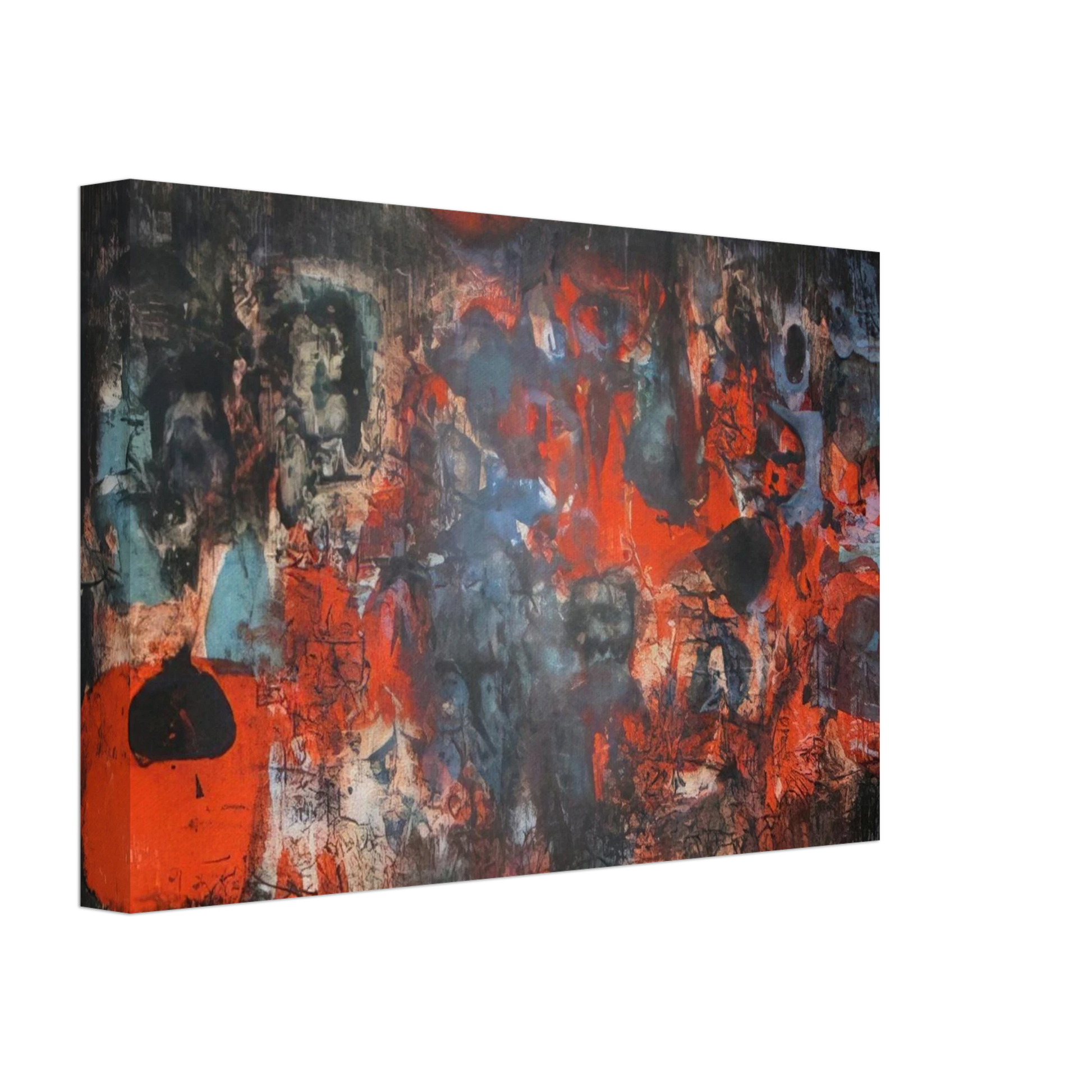 Zao Wou-Ki - UNTITLED 1956 Canvas - 40x60 cm / 16x24 inches-canvas