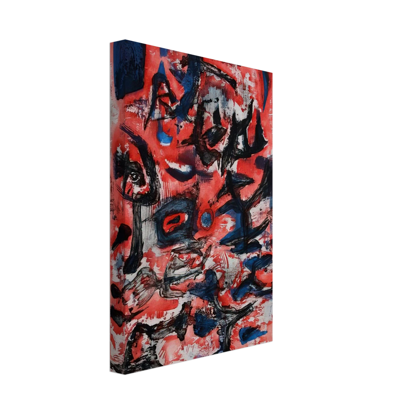 Zao Wou-Ki - SIGNES EN MOUVEMENT 1957 Canvas - 40x60 cm / 16x24 inches-canvas