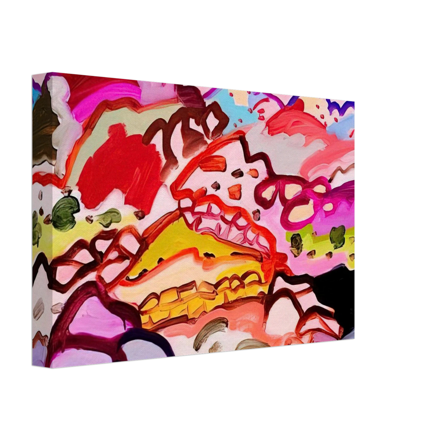 Charles Lapicque - Paysage en Castille - 1973 Canvas - 40x60 cm / 16x24 inches-canvas