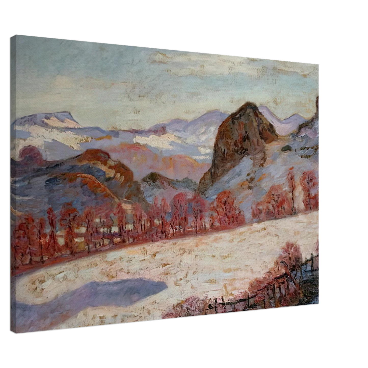 Armand Guillaumin - Saint-Sauves-d'Auvergne - 1900 France Canvas - 20x30 cm / 8x12 inches-canvas
