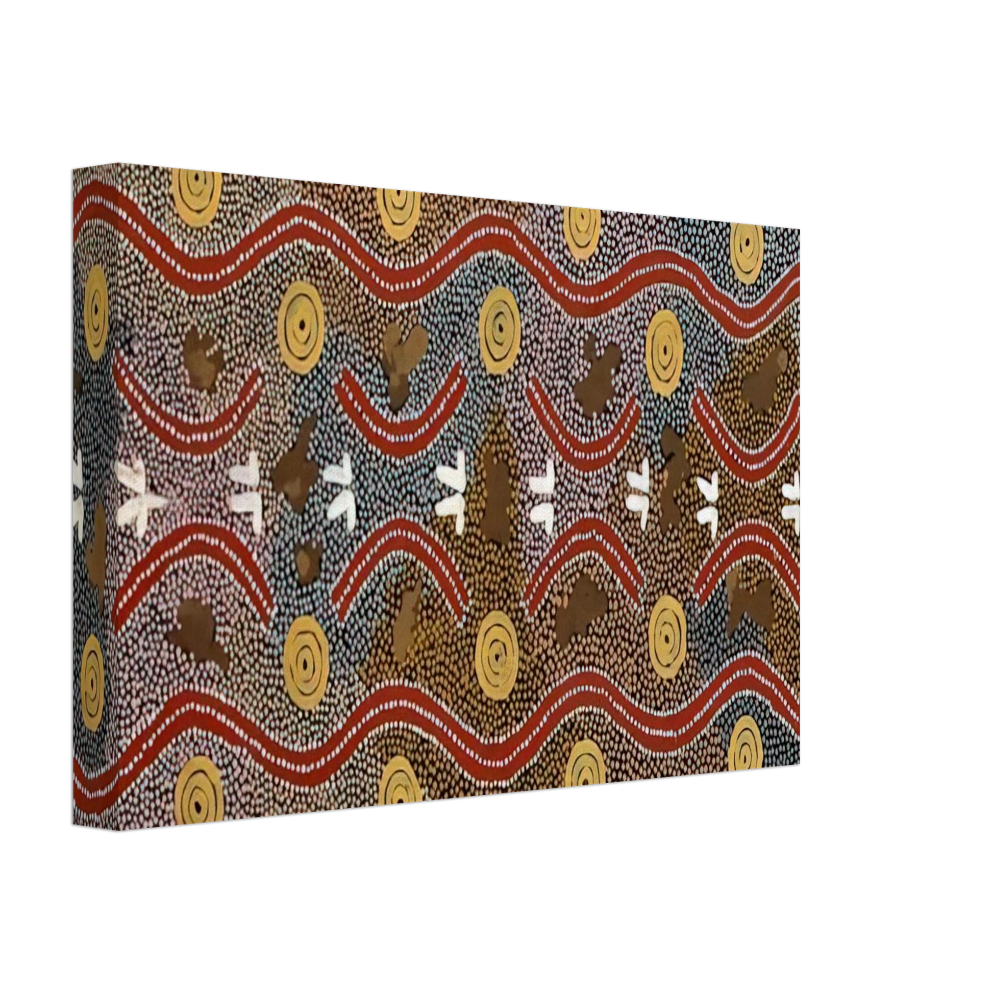 Clifford Possum Tjapaltjarri - Possum Dreaming - Native Art Canvas - 40x60 cm / 16x24 inches-canvas