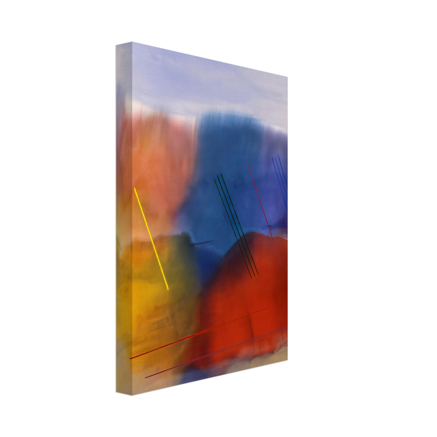 Ronnie Landfield - Free Spirit - 1991 Canvas - 40x60 cm / 16x24 inches-canvas