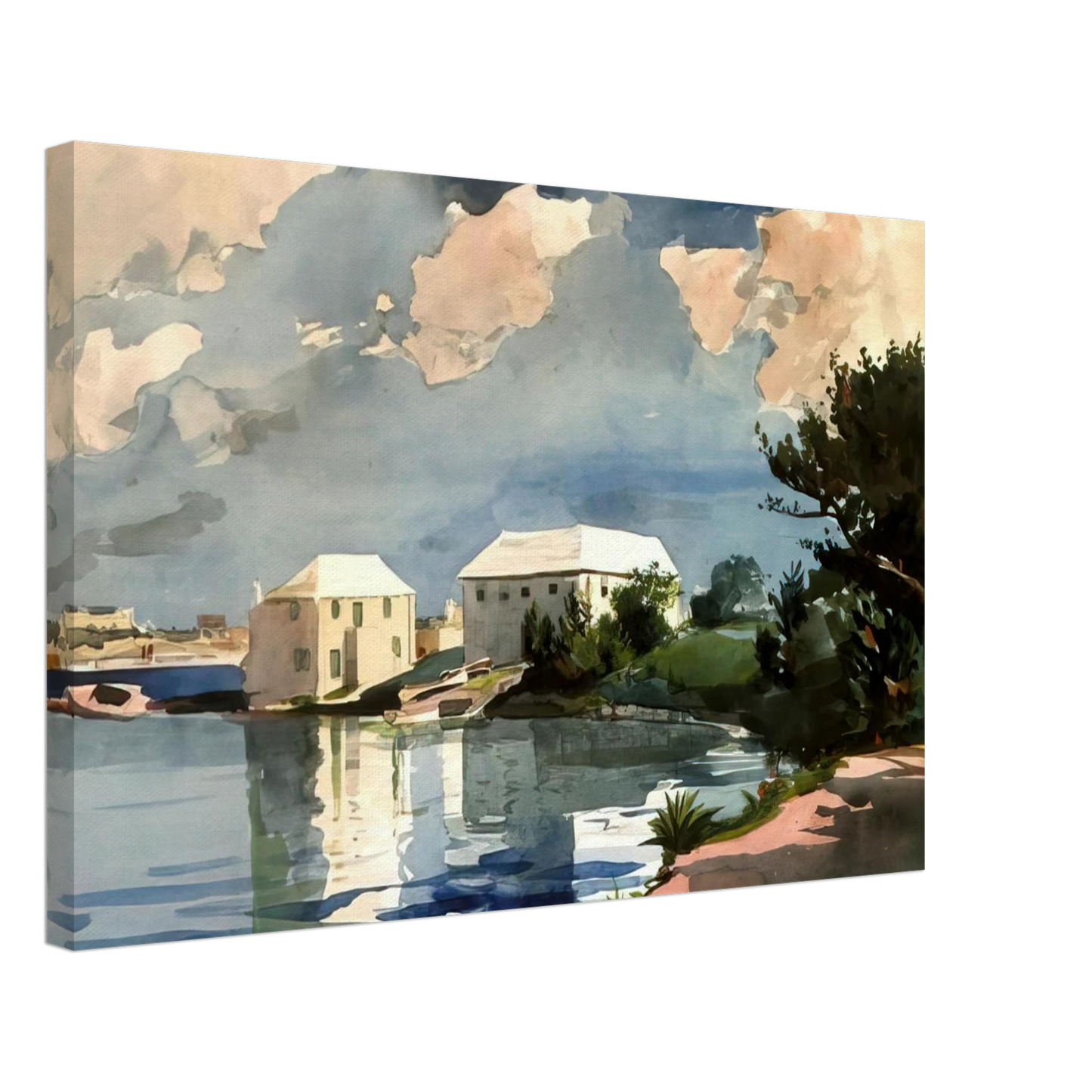 Winslow Homer - SALT KETTLE BERMUDA Canvas - 40x60 cm / 16x24 inches-canvas