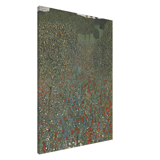 Gustav Klimt - POPPY FIELD Canvas - 20x30 cm / 8x12 inches-canvas