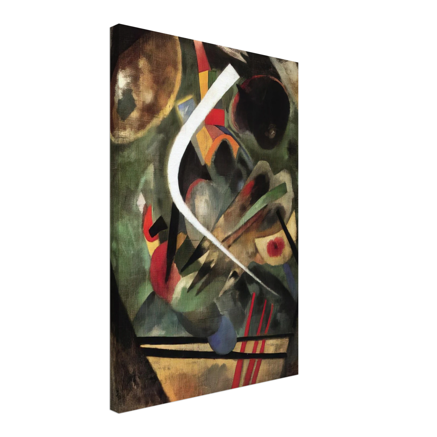 Wassily Kandinsky - WHITE STROKE 1920 Canvas - 70x100 cm / 28x40 inches-canvas