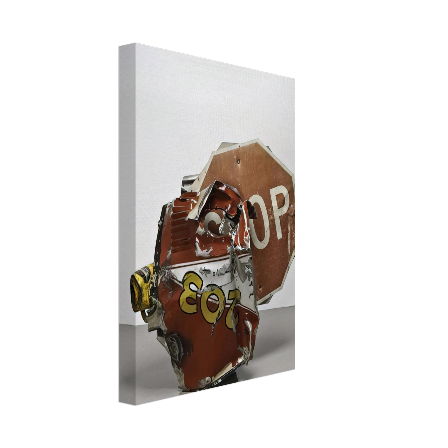 Robert Rauschenberg - STOP SIDE EARLY WINTER GLUT 1987 Canvas - 70x100 cm / 28x40 inches-canvas