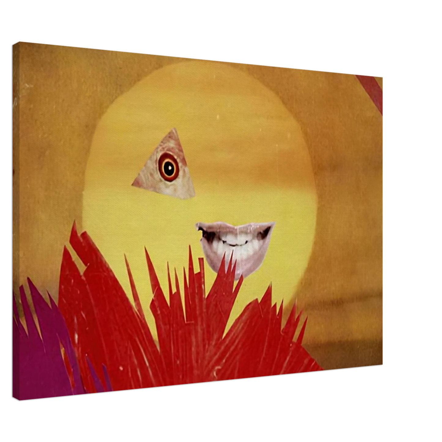 Hannah Hoch - LITTLE SUN 1969 Canvas - 20x30 cm / 8x12 inches-canvas