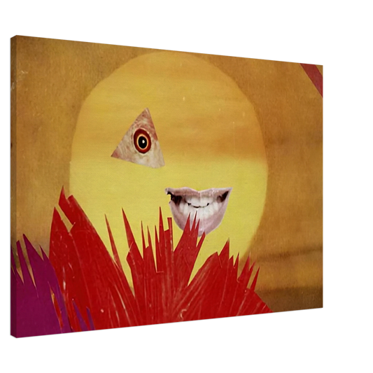 Hannah Hoch - LITTLE SUN 1969 Canvas - 20x30 cm / 8x12 inches-canvas