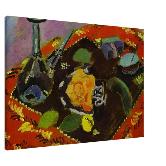 Henri Matisse - DISHES AND FRUIT 1906 Canvas - 20x30 cm / 8x12 inches-canvas