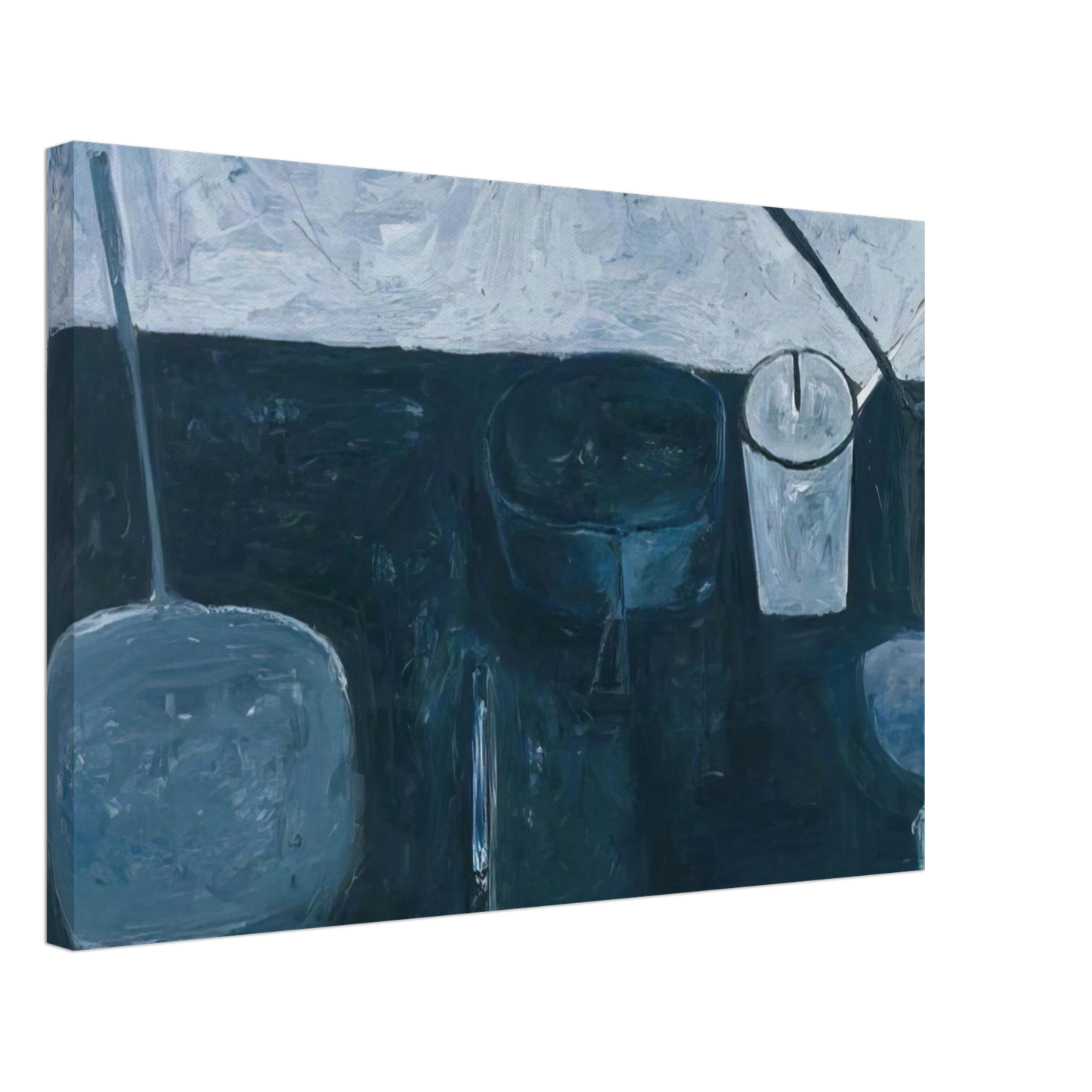 William Scott - Winter Still Life - 1956 Canvas - 40x60 cm / 16x24 inches-canvas