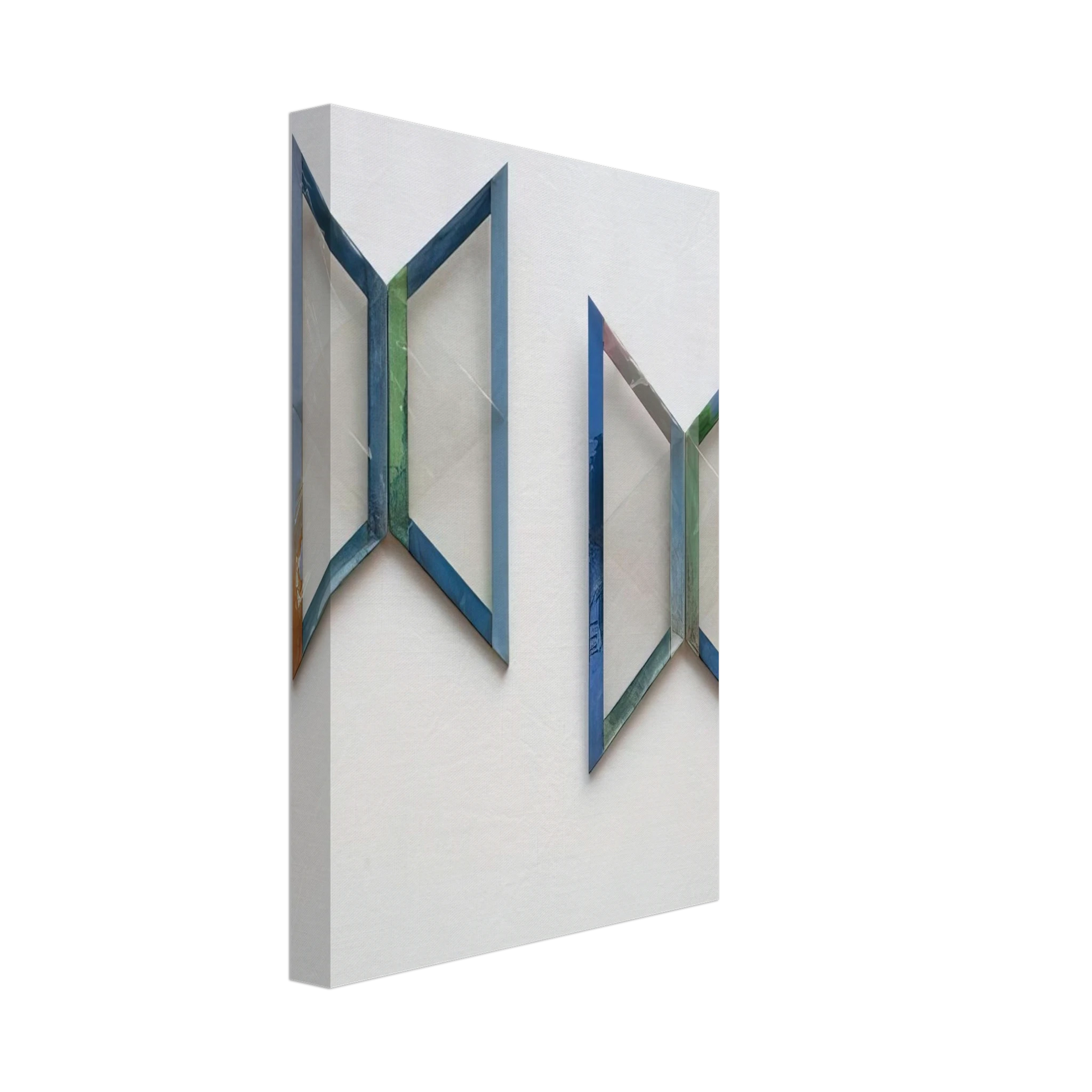 Carla Accardi - Quattro trapezi azzurri - 1978 Canvas - 40x60 cm / 16x24 inches-canvas