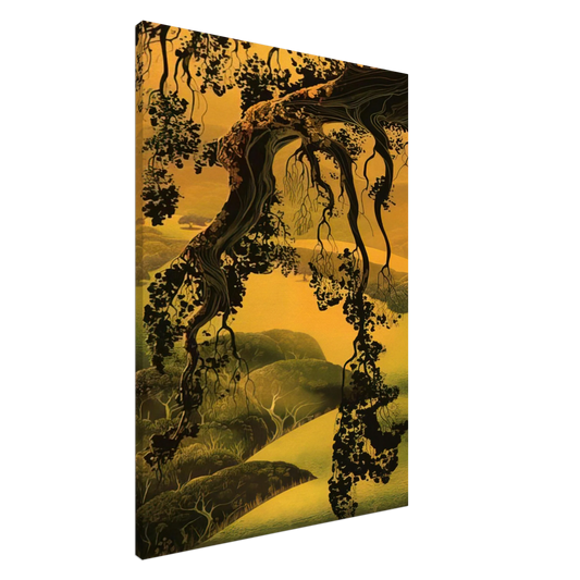 Eyvind Earle - Yorktown Branch Canvas - 20x30 cm / 8x12 inches-canvas